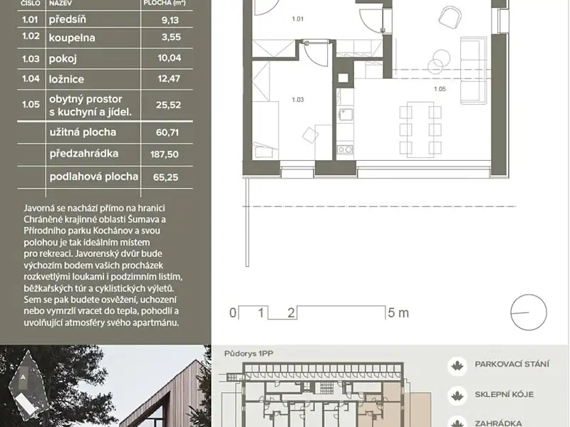 Prodej bytu 3+kk 65 m², Čachrov – náhled fotky 3