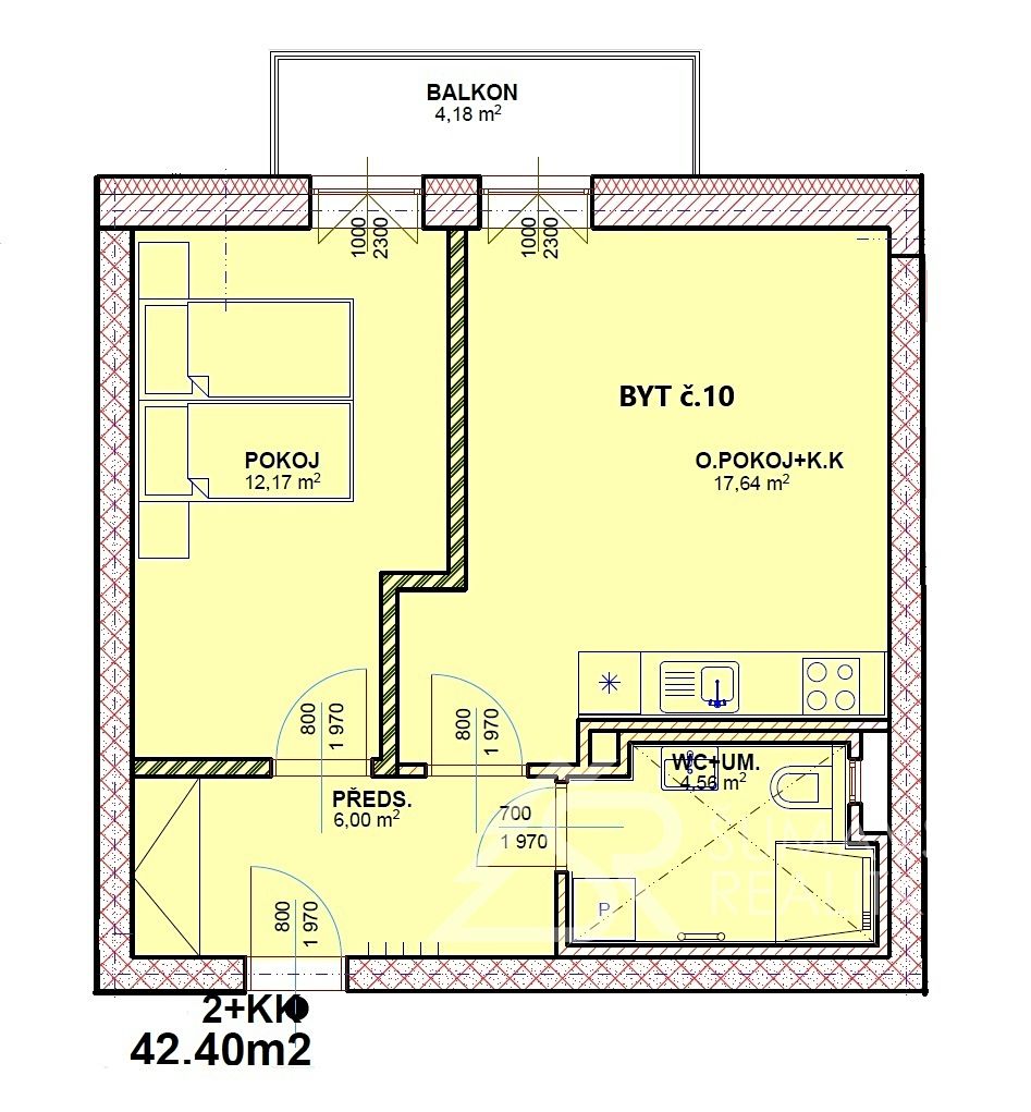 Prodej bytu 2+kk 48 m²