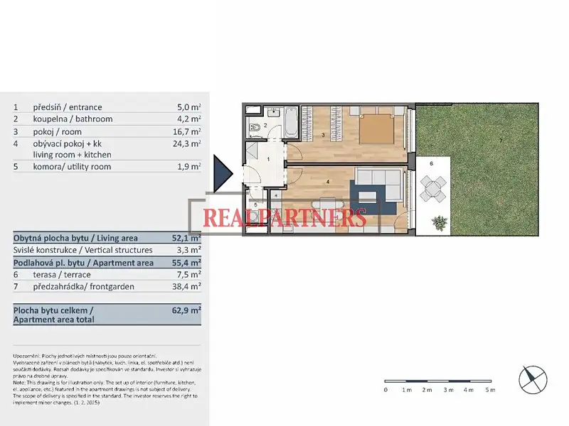 Prodej bytu 2+kk 63 m², Praha – náhled fotky 2