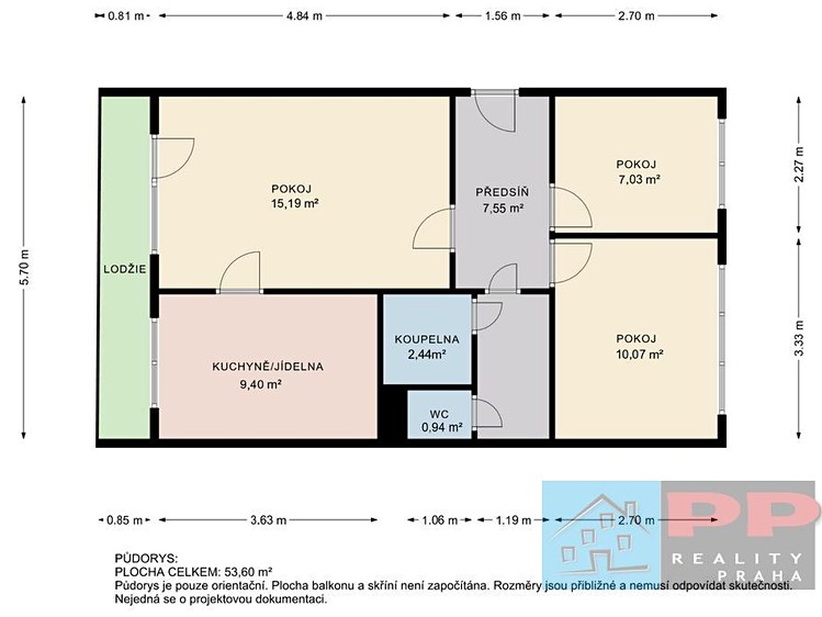 Квартира 3+1 на продаж, 59 м² (20 з 20)
