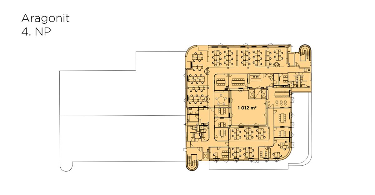 Pronájem kanceláře 500 m² – fotografie 3