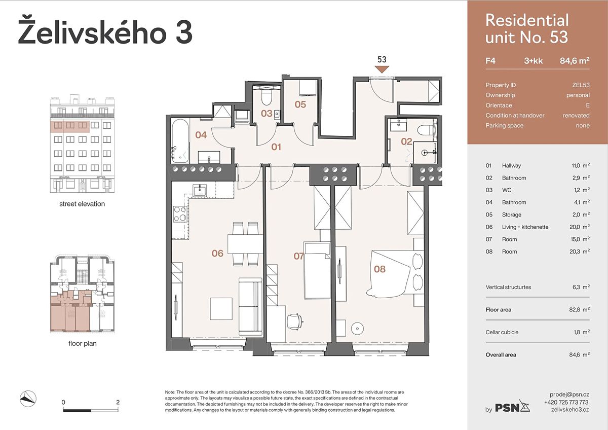 Prodej bytu 3+kk 77 m² – fotografie 3