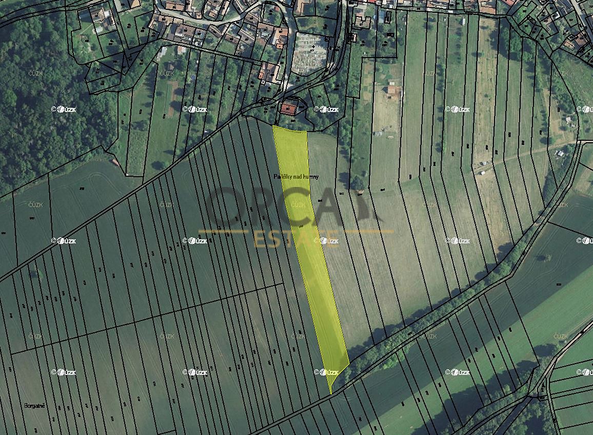 Prodej pole 6238 m², Diváky – fotka 1 z 3