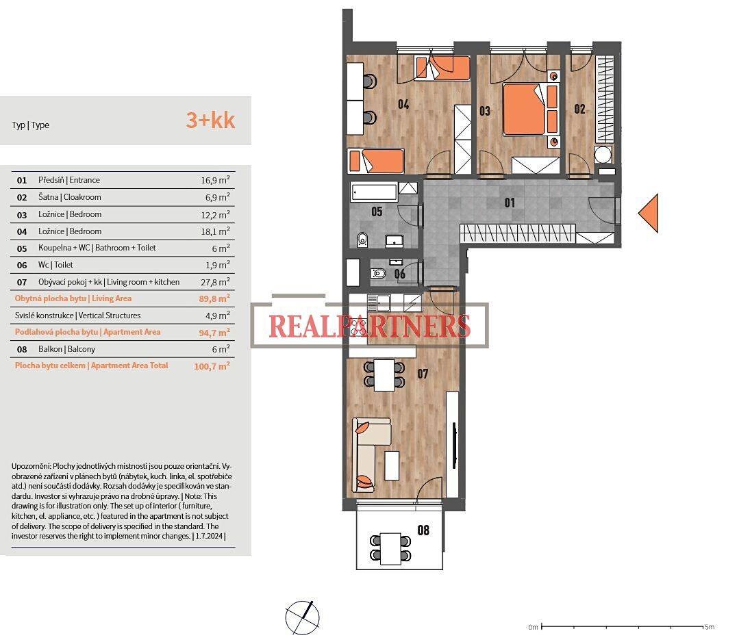 Prodej bytu 3+kk 101 m² – fotografie 2