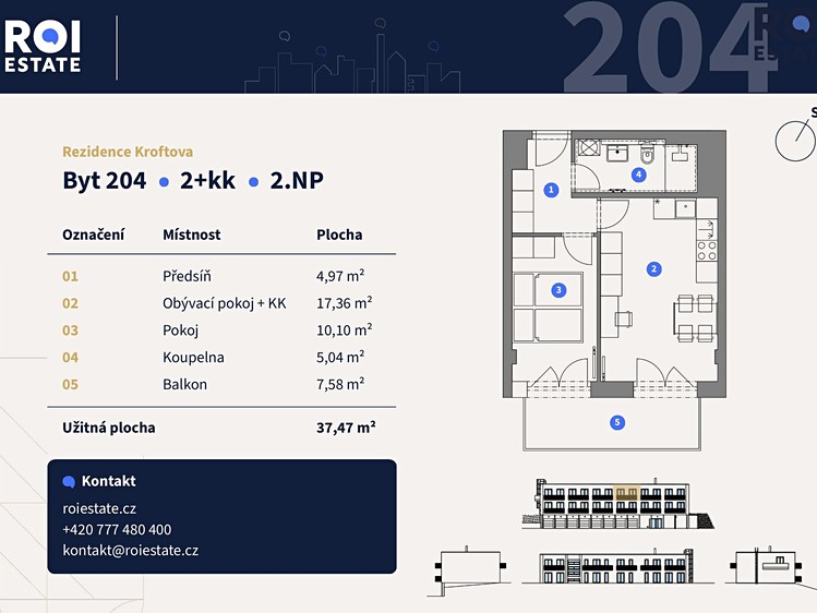 Wohnung 2+kk zum Kauf, 40 m² (11 von 11)