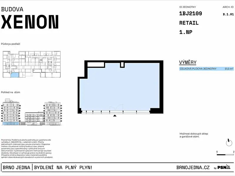 Prodej obchodního prostoru 51 m², Brno – náhled fotky 2