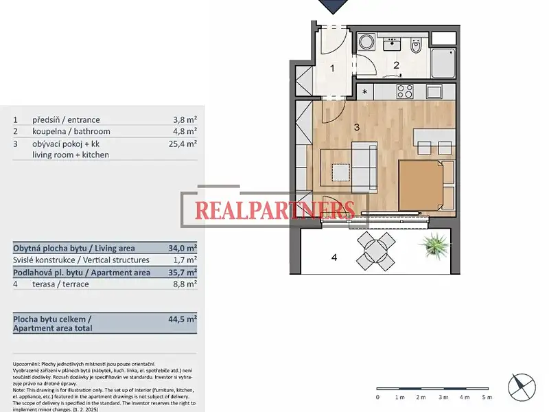 Prodej bytu 1+kk 44 m², Praha – náhled fotky 2