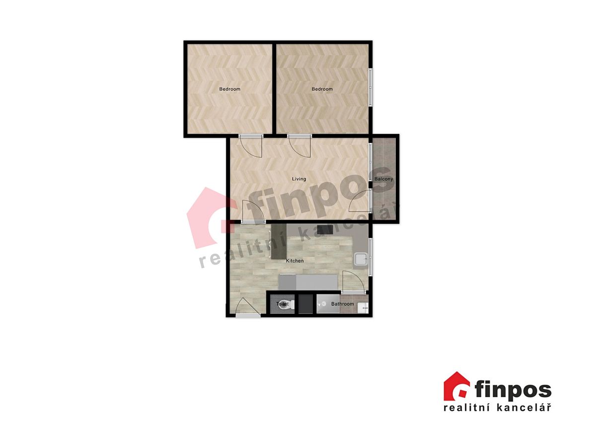 Pronájem bytu 3+1 65 m² – fotografie 5