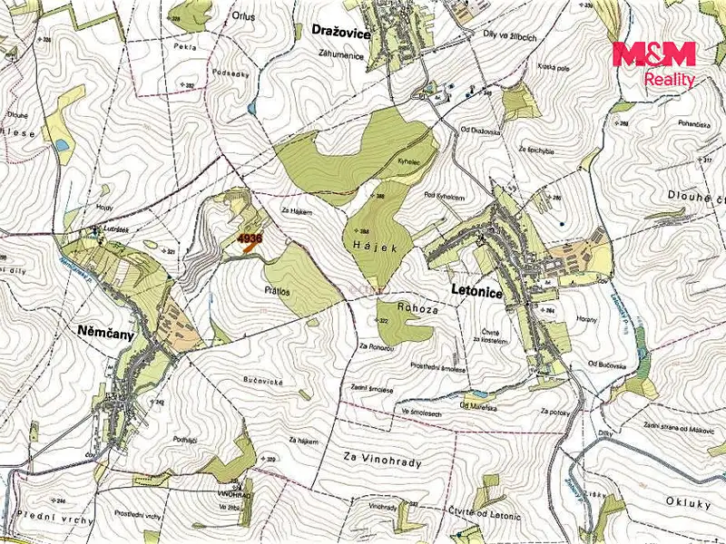 Prodej lesa 1773 m², Němčany – náhled fotky 2