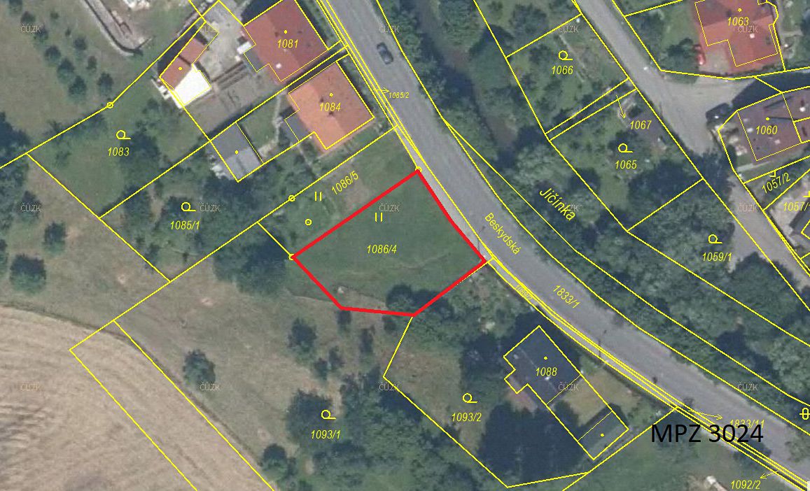 Prodej zahrady 557 m²