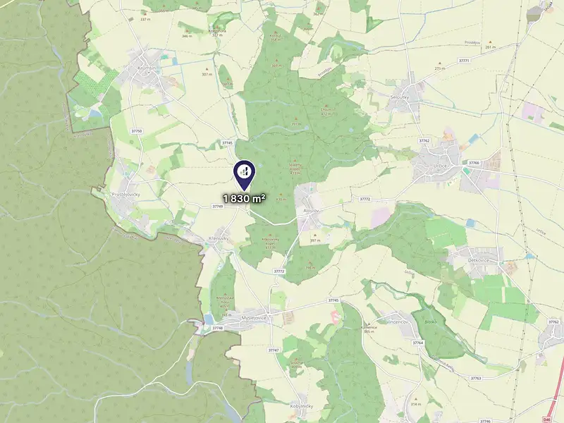 Prodej pole 1830 m², Myslejovice – náhled fotky 3