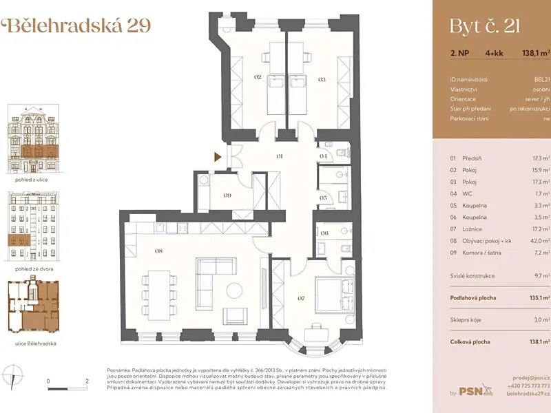 Prodej bytu 4+kk 125 m², Praha – náhled fotky 2