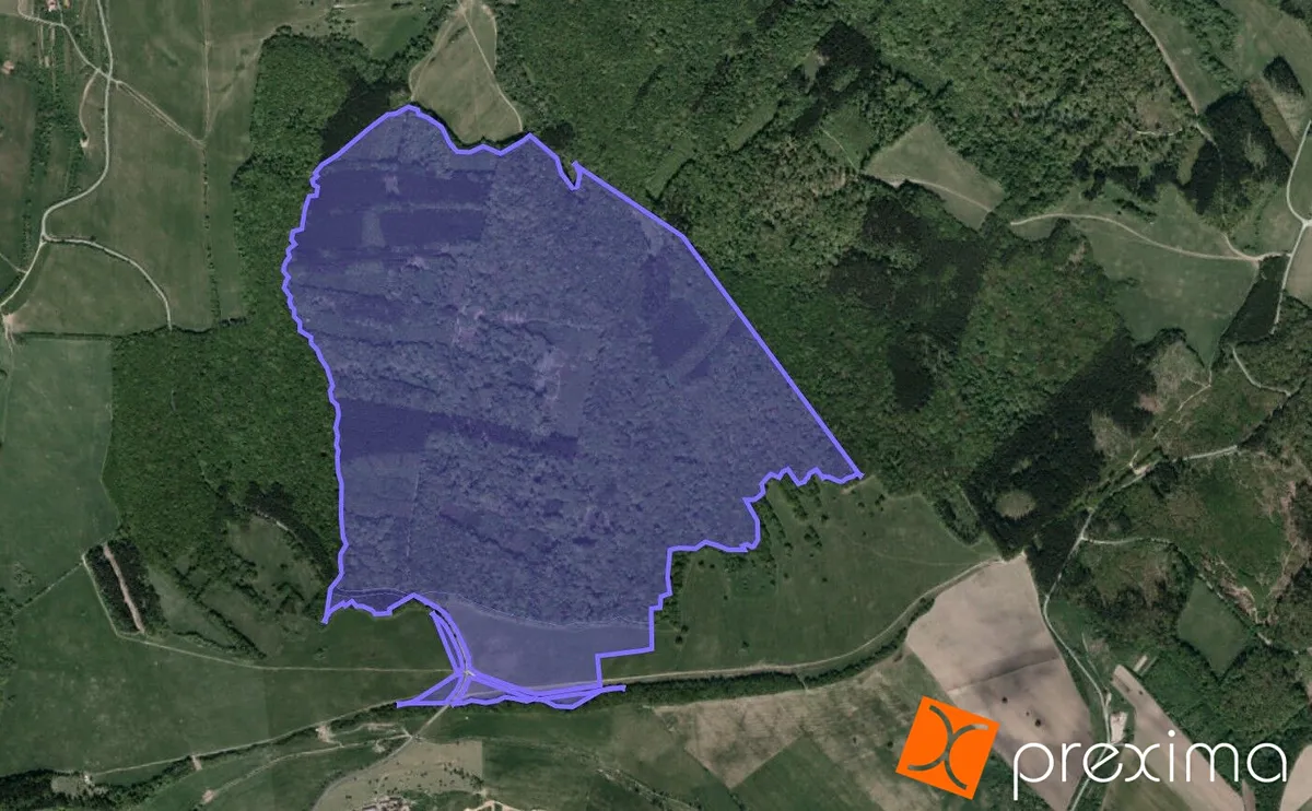 Prodej podílu 101777/529200 lesa 18020 m²