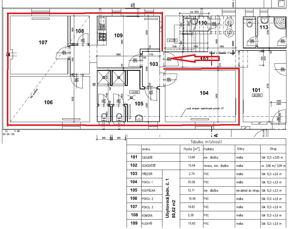 Prodej bytu 3+1 81 m² – fotografie 2