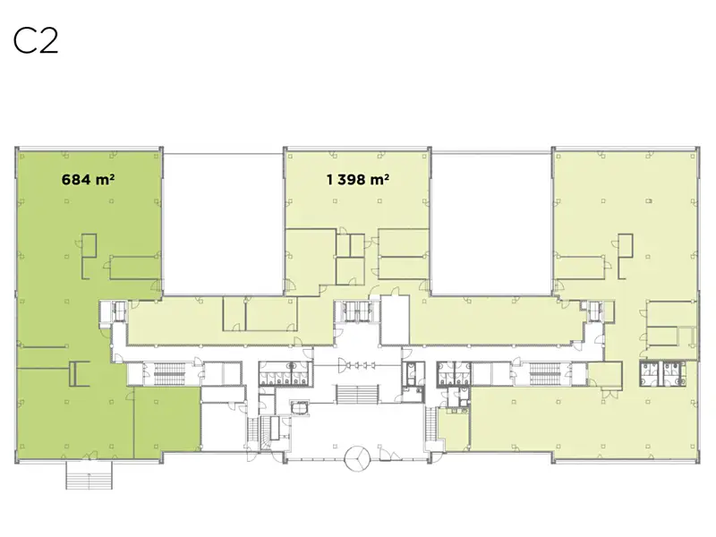 Pronájem kanceláře 1398 m², Praha – náhled fotky 3