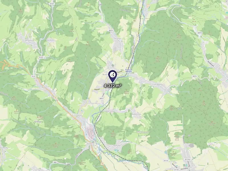 Prodej pozemku 4372 m², Ruda nad Moravou – náhled fotky 3