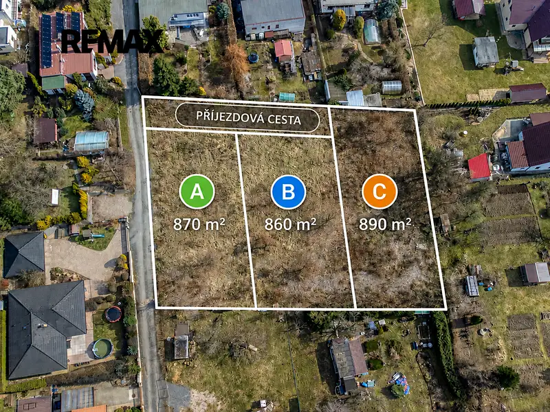 Prodej stavebního pozemku 860 m², Týnec nad Labem – náhled fotky 1