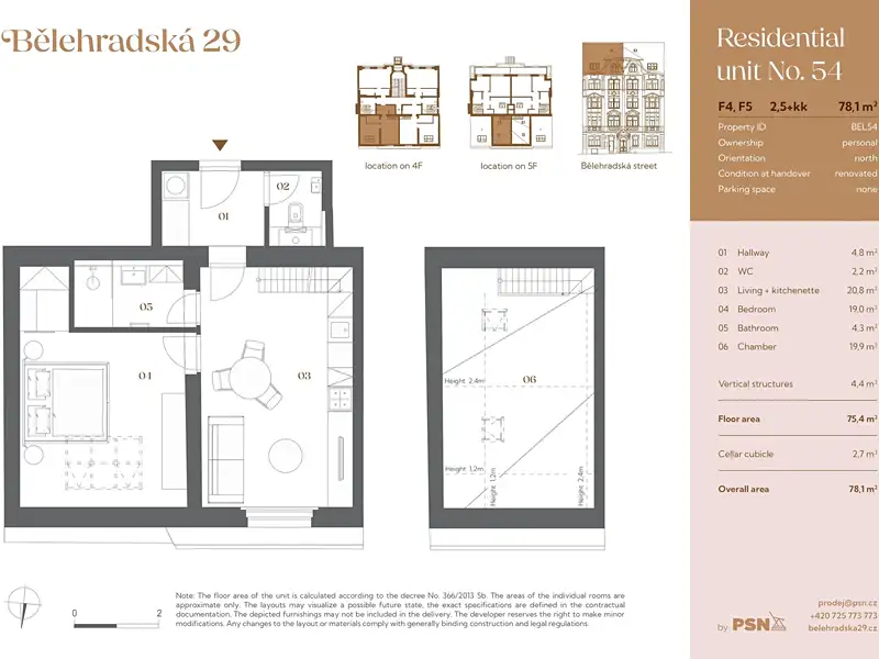 Prodej bytu atypický 71 m², Praha – náhled fotky 3