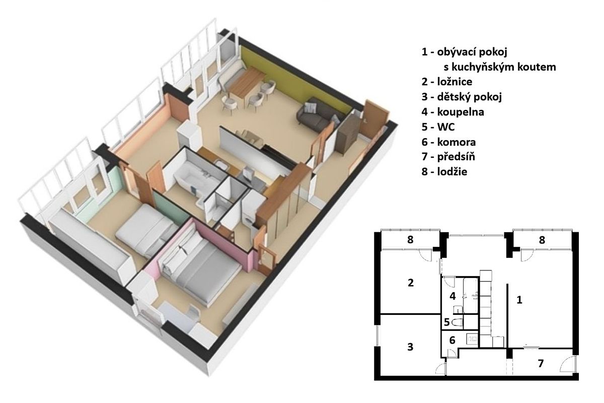 Prodej bytu 3+kk 72 m² – fotografie 5