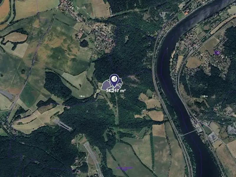 Prodej pole 34217 m², Prackovice nad Labem – náhled fotky 2
