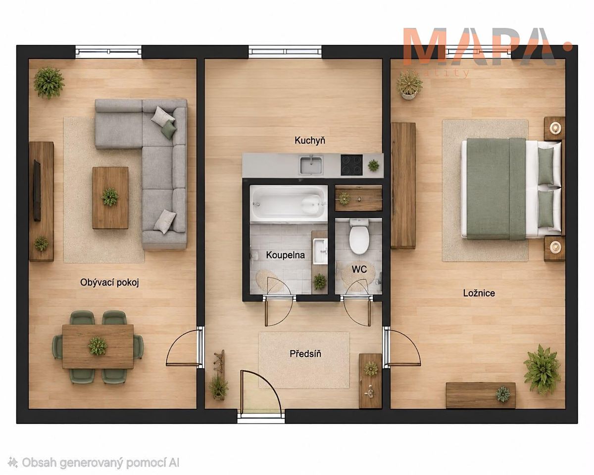Prodej bytu 2+1 51 m² – fotografie 3