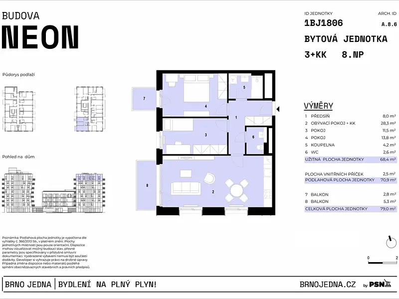 Prodej bytu 3+kk 68 m², Brno – náhled fotky 2