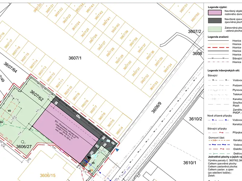 Prodej stavebního pozemku 451 m², Plzeň – náhled fotky 2