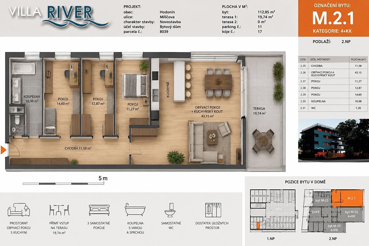 Prodej bytu 4+kk 108 m² – fotografie 2