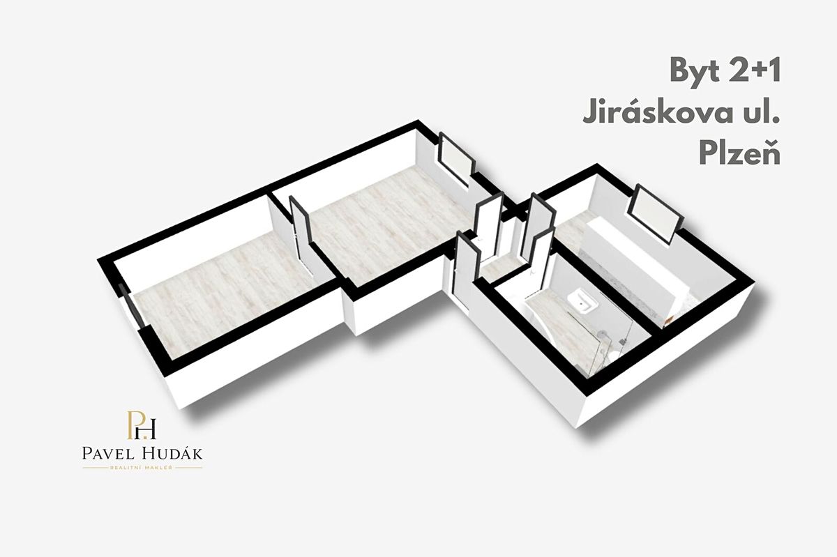 Pronájem bytu 2+1 44 m² – fotografie 4