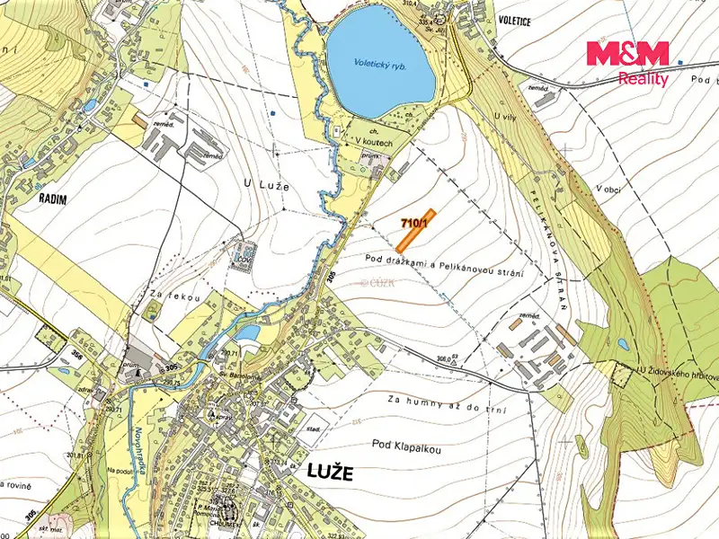 Prodej pole 916 m², Luže – náhled fotky 3