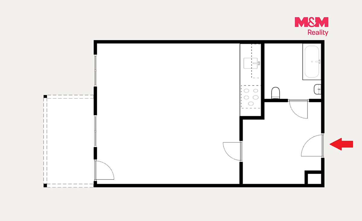 Prodej bytu 1+kk 33 m² – fotografie 5