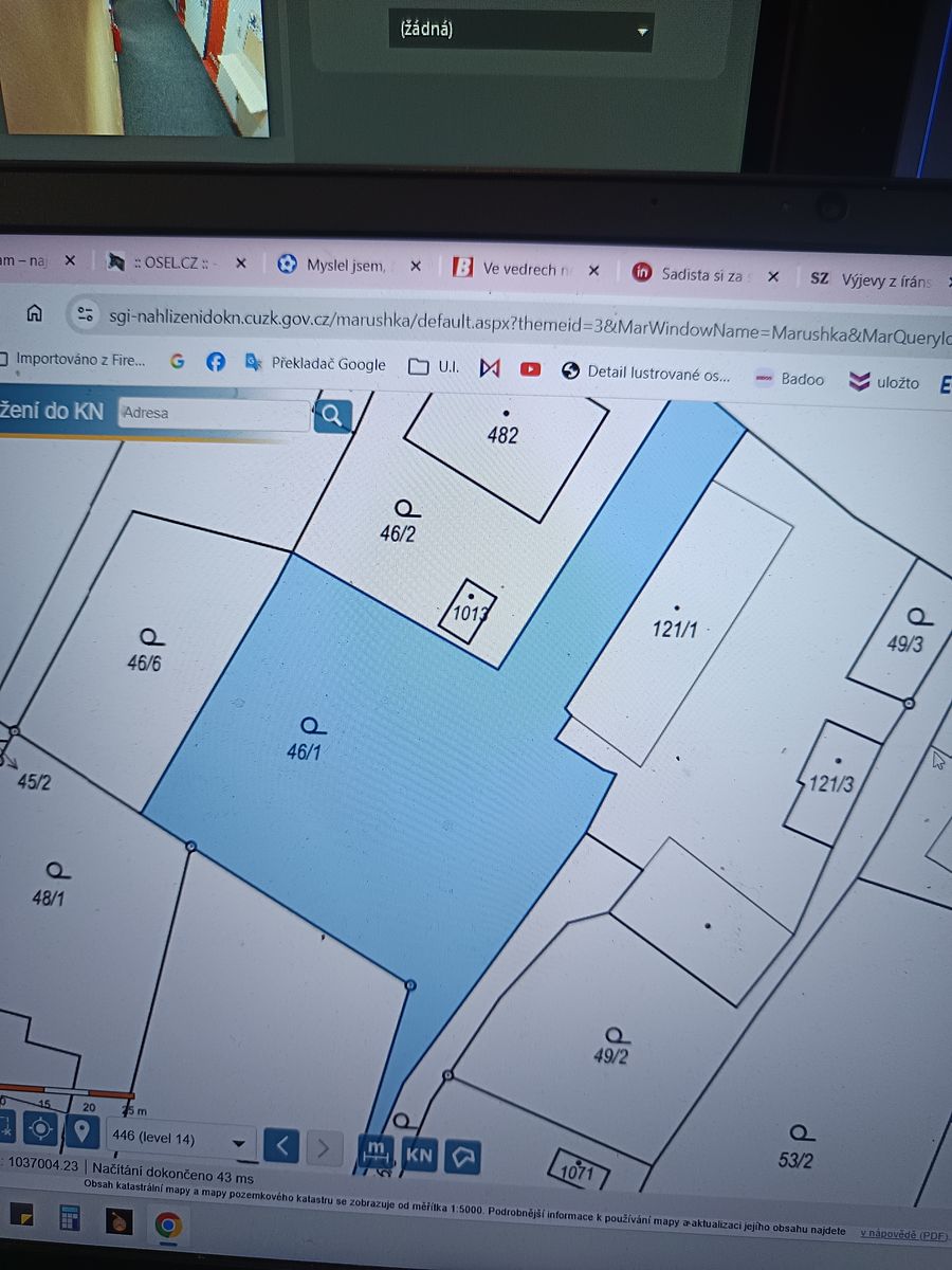 Prodej zahrady 1900 m²