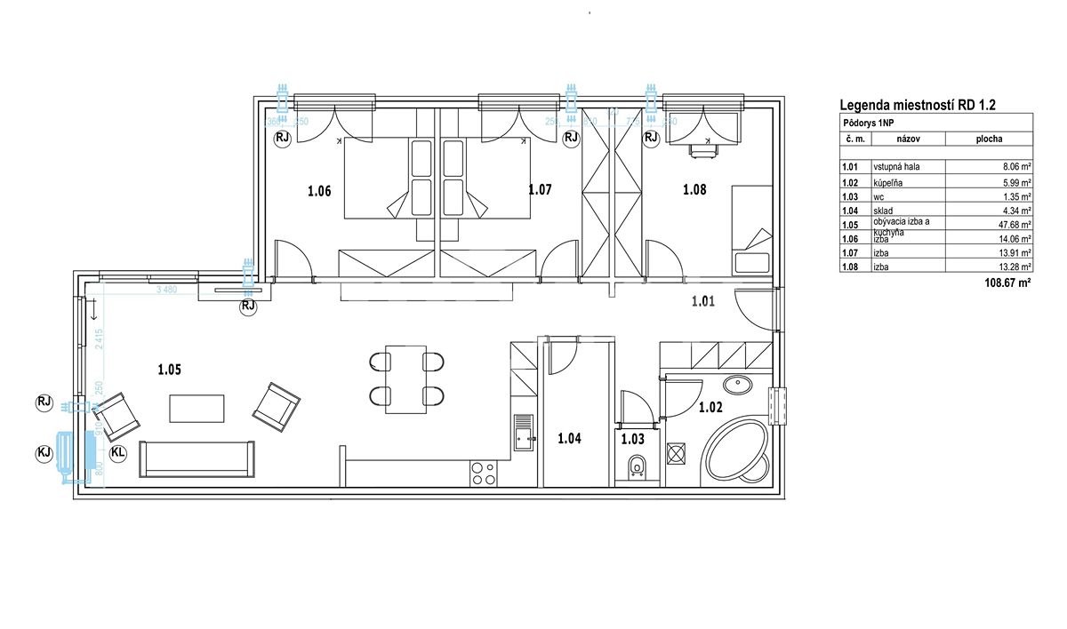 Prodej rodinného domu 109 m², pozemek 941 m²