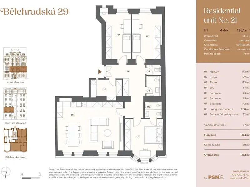 Prodej bytu 4+kk 125 m², Praha – náhled fotky 3