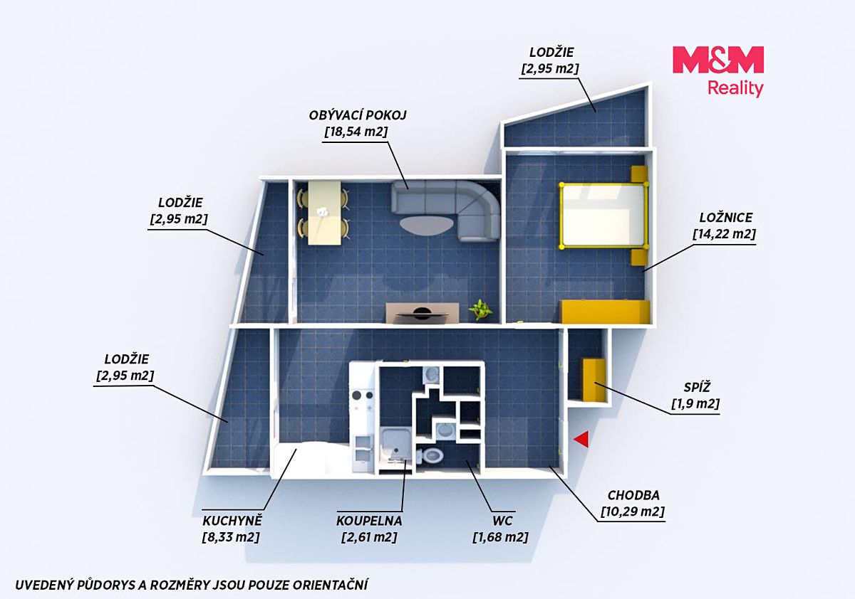 Prodej bytu 2+1 58 m² – fotografie 4
