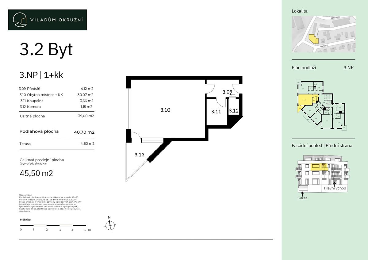 Prodej bytu 1+kk 41 m²