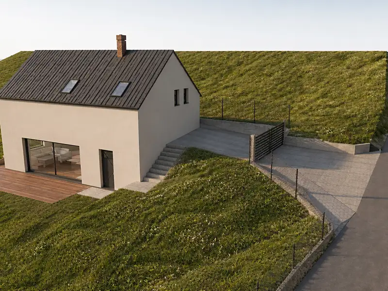 Prodej stavebního pozemku 888 m², Lom – náhled fotky 3