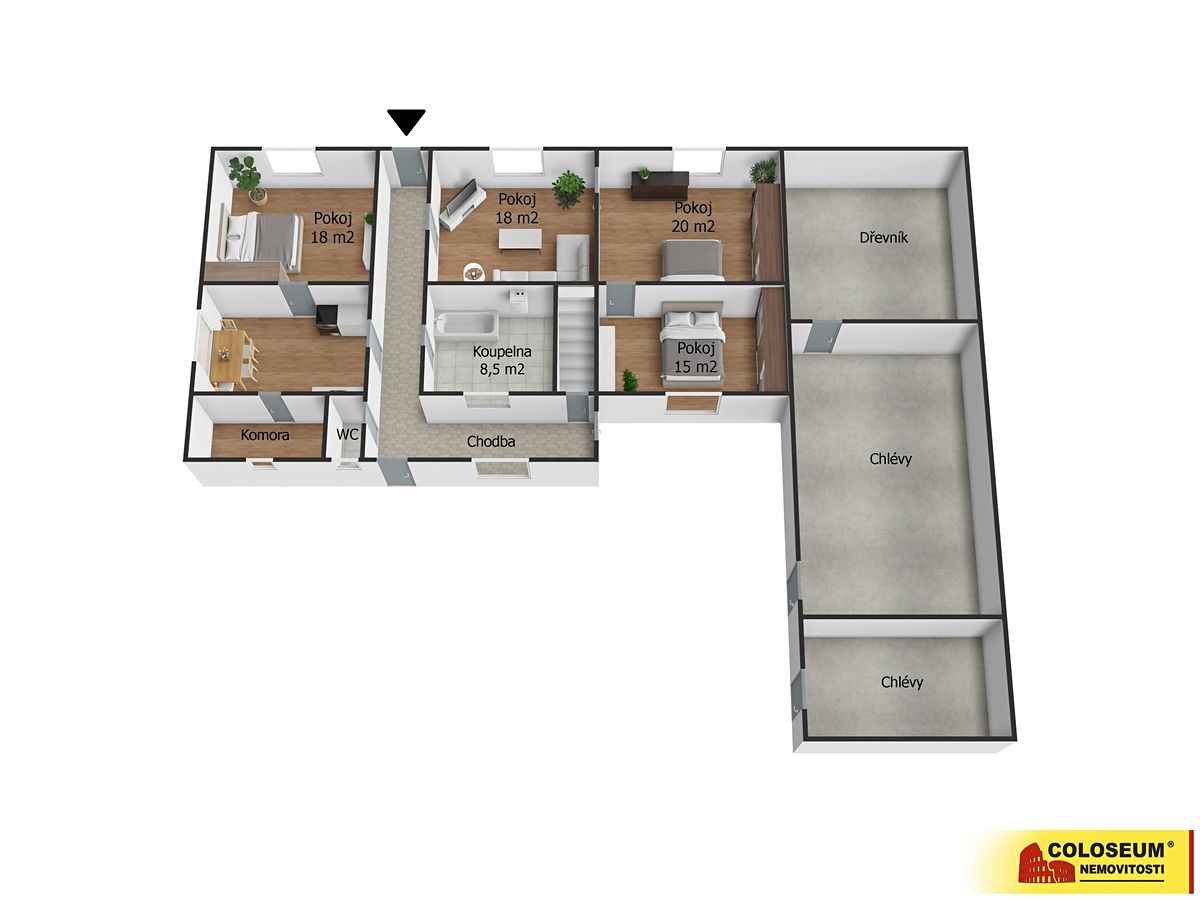 Prodej rodinného domu 125 m², pozemek 82760 m² – fotografie 3