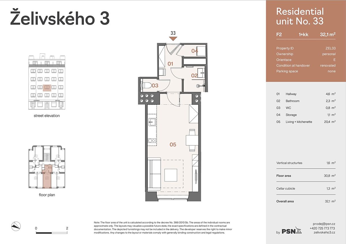 Prodej bytu 1+kk 29 m² – fotografie 3