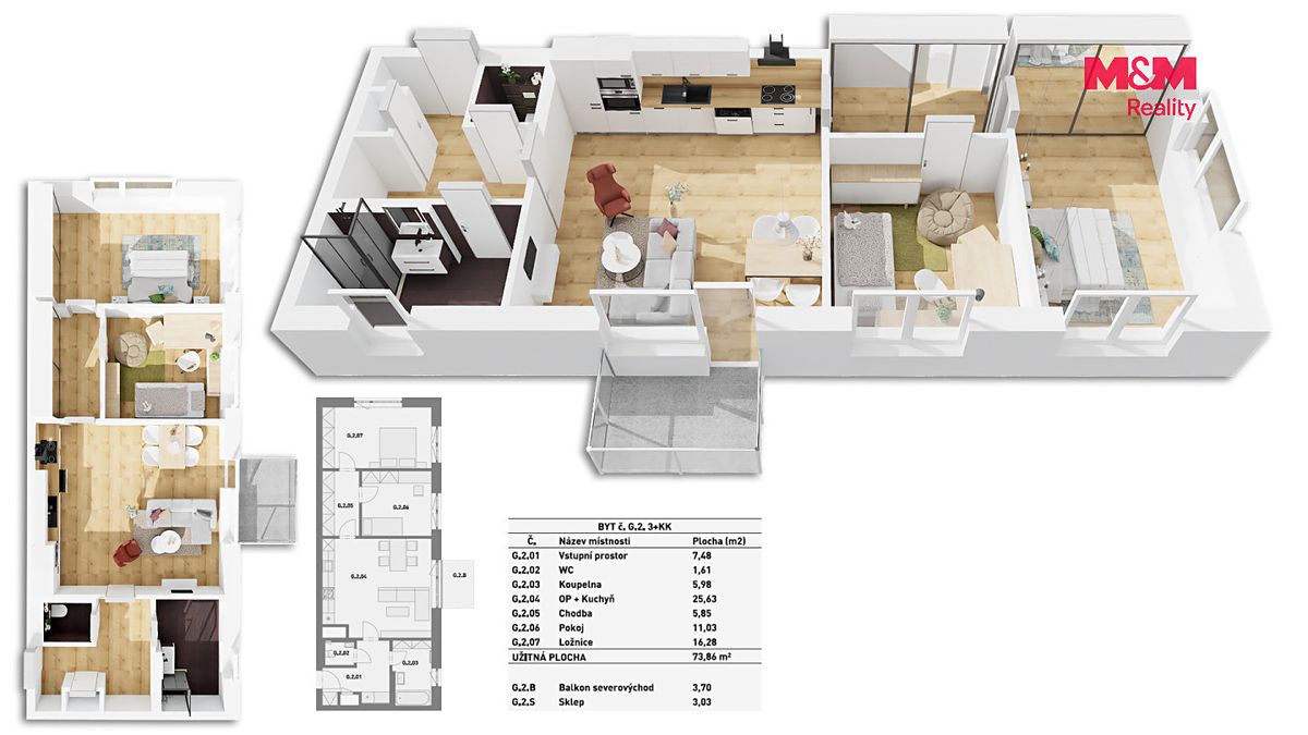 Prodej bytu 3+kk 83 m² – fotografie 5