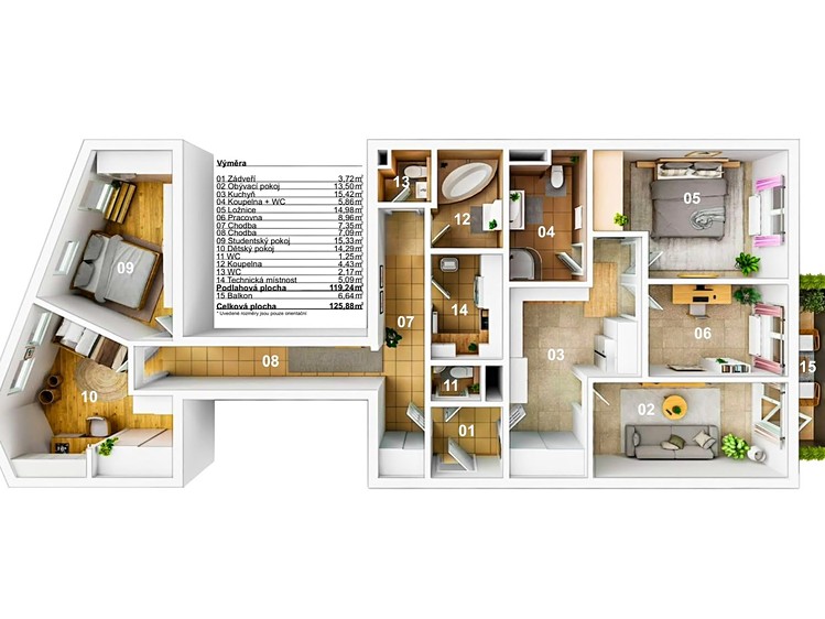 Квартира 5+kk на продаж, 119 м² (25 з 35)