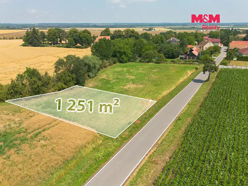 Prodej stavebního pozemku 1251 m², Libenice – náhled fotky 2
