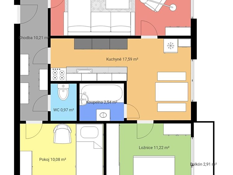 Wohnung 3+1 zum Kauf, 70 m² (16 von 17)