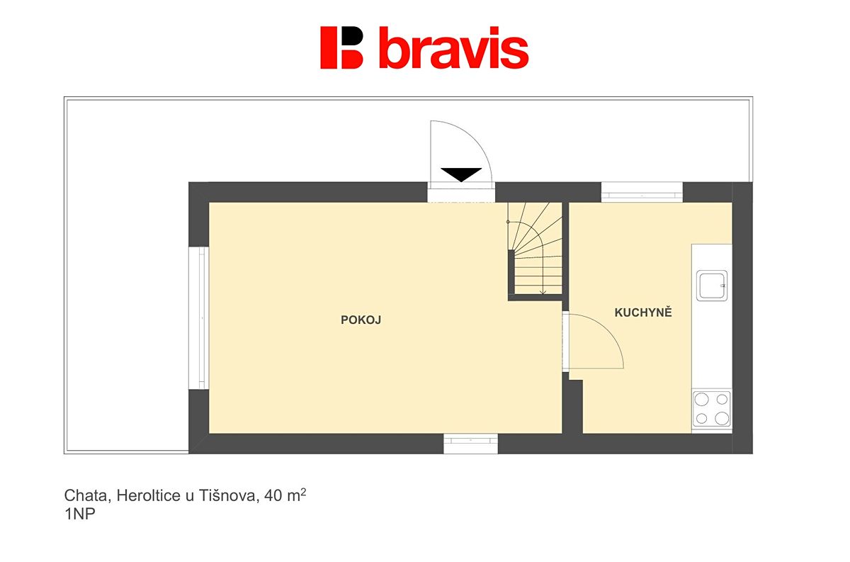 Prodej chaty 40 m², pozemek 328 m² – fotografie 5