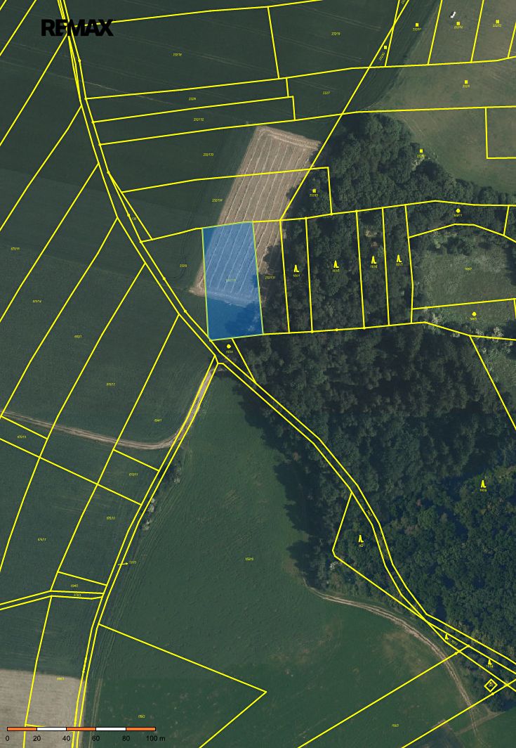 Prodej pole 2577 m², Ročov – fotka 1 z 3