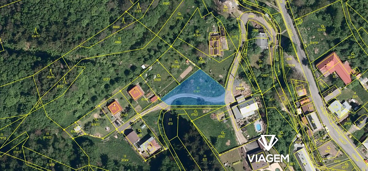 Prodej stavebního pozemku 801 m² – fotografie 3