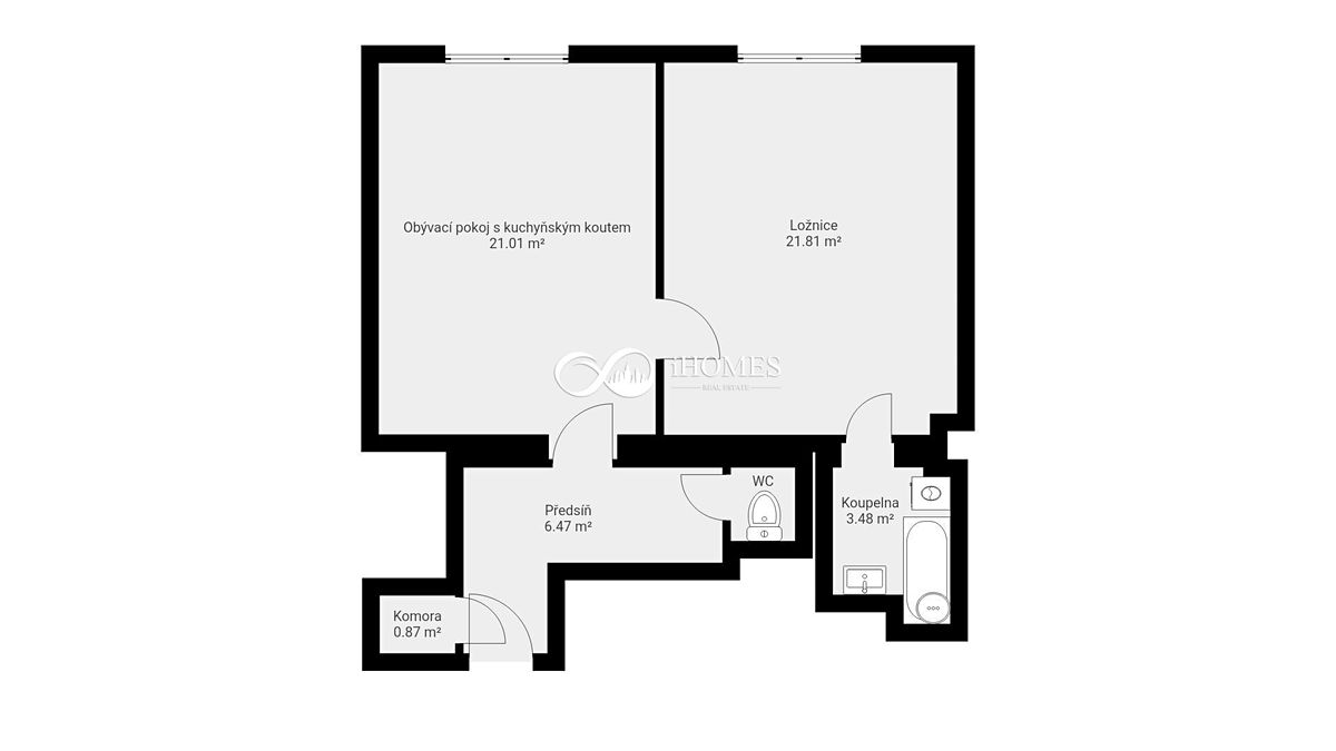 Prodej bytu 1+1 55 m² – fotografie 3