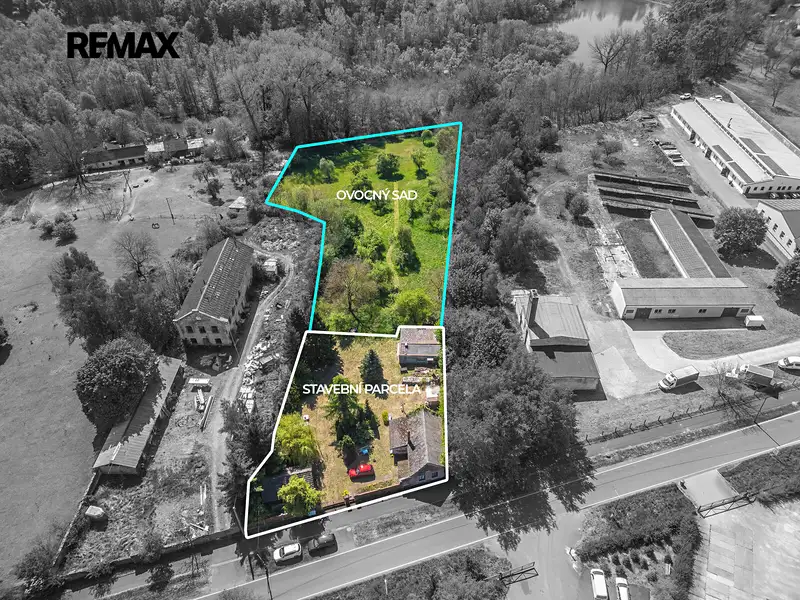 Prodej stavebního pozemku 7711 m², Týnec nad Labem – náhled fotky 1