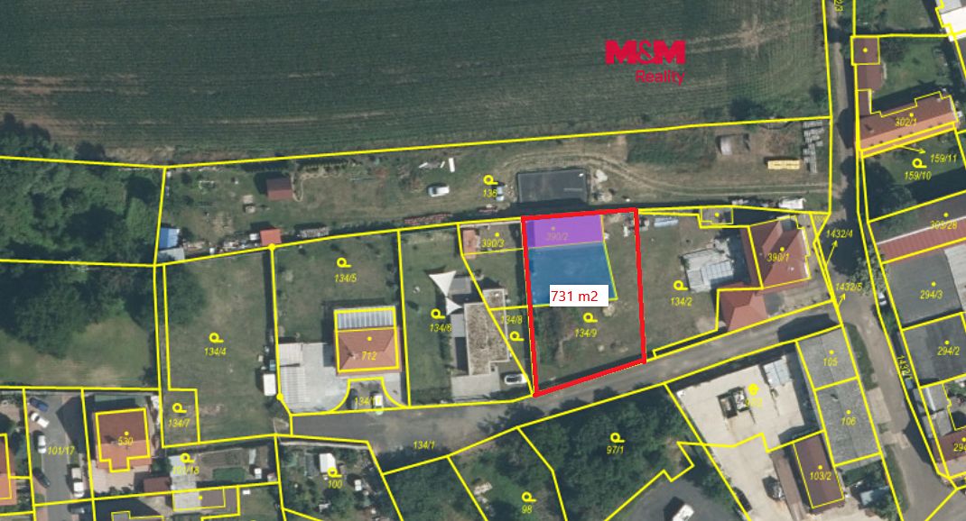 Prodej stavebního pozemku 731 m²