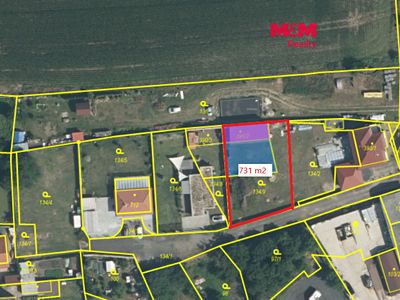 Prodej stavebního pozemku 731 m²